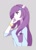 Size: 500x700 | Tagged: safe, artist:yow, rarity, equestria girls, clothes, female, purple hair, solo, white skin