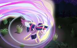 Size: 3840x2400 | Tagged: safe, artist:roadsleadme, derpibooru import, twilight sparkle, book, magic, solo