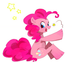 Size: 1192x1045 | Tagged: safe, artist:tkyd, pinkie pie, earth pony, pony, female, mare, pink coat, pink mane, pixiv, solo