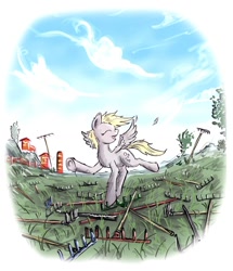 Size: 972x1132 | Tagged: safe, artist:agm, derpy hooves, pegasus, pony, dancing, female, mare, rake