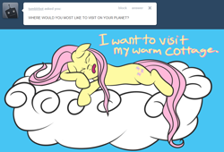 Size: 908x618 | Tagged: safe, artist:riokenng3, fluttershy, pegasus, pony, ask, ask wingless fluttershy, tumblr, wingless