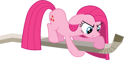 Size: 6208x3000 | Tagged: safe, artist:masem, pinkie pie, earth pony, pony, magical mystery cure, absurd resolution, pinkamena diane pie, simple background, swapped cutie marks, transparent background, vector, water chute