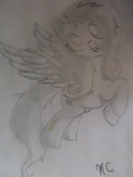 Size: 2448x3264 | Tagged: safe, fluttershy, pegasus, pony, female, mare, simple background, traditional art, white background