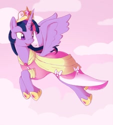 Size: 823x910 | Tagged: safe, artist:nightsi, derpibooru import, twilight sparkle, twilight sparkle (alicorn), alicorn, pony, cloud, cloudy, female, mare