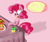 Size: 6000x5000 | Tagged: safe, artist:reneesdetermination, pinkie pie, earth pony, pony, absurd resolution, bipedal, cake, cupcake, dessert, drool, solo, tongue out