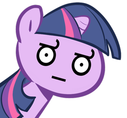 Size: 554x515 | Tagged: safe, derpibooru import, twilight sparkle, alicorn, pony, bust, draw on me, female, look of disapproval, mare, meme, portrait, simple background, solo, transparent background