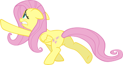 Size: 6001x3197 | Tagged: safe, artist:sairoch, fluttershy, pegasus, pony, absurd resolution, simple background, transparent background, vector