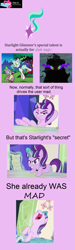 Size: 940x3128 | Tagged: safe, edit, edited screencap, screencap, king sombra, pinkie pie, rarity, spike, starlight glimmer, dragon, pony, unicorn, the crystal empire, the cutie re-mark, cropped, dark magic, female, headcanon, inspirarity, magic, male, mare, possessed