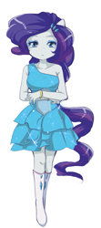 Size: 357x802 | Tagged: dead source, safe, artist:loyaldis, rarity, equestria girls, female, ponied up, solo