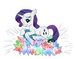 Size: 5145x4003 | Tagged: safe, artist:greenlinzerd, rarity, dracony, hybrid, pony, unicorn, absurd resolution, egg, female, gem, interspecies offspring, nest, offspring, parent:rarity, parent:spike, parents:sparity, simple background, solo, transparent background