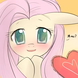 Size: 700x700 | Tagged: safe, fluttershy, pegasus, pony, blushing, cute, daaaaaaaaaaaw, hnnng, shyabetes, valentine, valentine's day