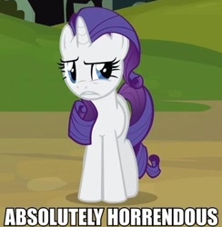 Size: 438x449 | Tagged: safe, rarity, pony, unicorn, spike at your service, image macro, reaction image, solo