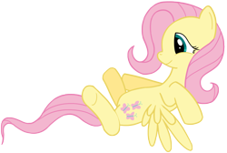 Size: 2880x1940 | Tagged: safe, artist:transparentpony, fluttershy, pegasus, pony, female, hug, mare, pink mane, yellow coat