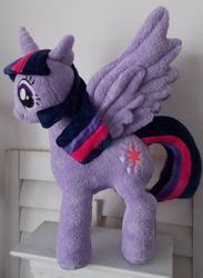 Size: 413x564 | Tagged: artist needed, safe, derpibooru import, twilight sparkle, twilight sparkle (alicorn), alicorn, pony, magical mystery cure, female, irl, mare, photo, plushie