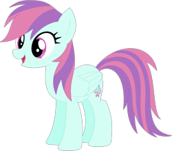 Size: 1024x902 | Tagged: safe, artist:ra1nb0wk1tty, derpibooru import, rainbow dash, sunny flare, pegasus, pony, female, mare, recolor, simple background, solo, transparent background