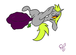 Size: 792x576 | Tagged: safe, derpy hooves, pegasus, pony, fart, female, inflatable, mare, pool toy, wtf