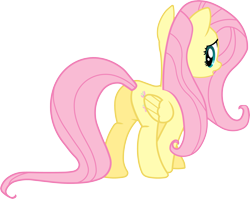 Size: 5525x4406 | Tagged: safe, artist:bobthelurker, fluttershy, pegasus, pony, absurd resolution, plot, simple background, solo, transparent background, vector