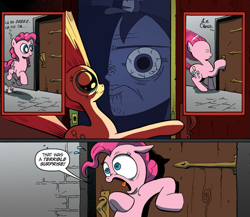 Size: 945x821 | Tagged: safe, idw, pinkie pie, earth pony, pony, ash ketchum, defeated now, defeated now bitch?!, egoraptor, exploitable meme, meme, nightmare fuel, obligatory pony, pokeawesome, pokeawesome 2, rapeface, surprise door