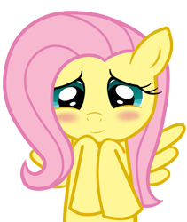Size: 657x778 | Tagged: safe, artist:cawinemd, fluttershy, pegasus, pony, blushing, female, mare, smiling