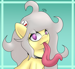 Size: 1836x1700 | Tagged: safe, artist:spk, derpibooru import, oc, oc only, oc:spettra, oc:spokey, earth pony, ghost, ghost pony, brooch, jewelry, long tongue, necklace, photo, solo, tongue out