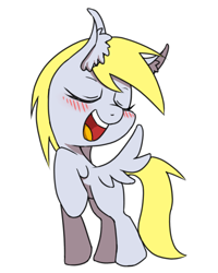 Size: 400x500 | Tagged: safe, artist:30clock, derpy hooves, pegasus, pony, female, mare, pixiv, solo