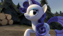 Size: 1600x900 | Tagged: safe, artist:stormtrooper1701, rarity, pony, unicorn, 3d, gmod, smug, smugity, solo