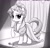 Size: 2000x1900 | Tagged: safe, artist:regolithx, rarity, pony, unicorn, clothes, dress, monochrome, rose, solo