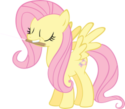 Size: 5000x4350 | Tagged: safe, artist:bakabrony, fluttershy, pegasus, pony, absurd resolution, simple background, transparent background, vector