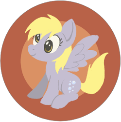 Size: 484x486 | Tagged: safe, artist:iveechan, derpy hooves, pegasus, pony, female, mare, solo