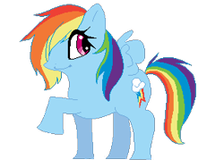 Size: 320x240 | Tagged: safe, artist:sakuradraws, derpibooru import, rainbow dash, pegasus, pony, pixel art, solo