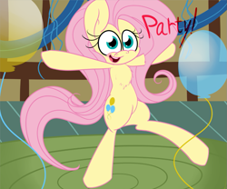 Size: 999x832 | Tagged: safe, artist:extradan, fluttershy, pegasus, pony, magical mystery cure, balloon, swapped cutie marks