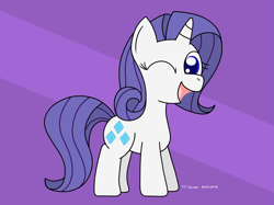 Size: 1323x990 | Tagged: safe, artist:toonboy92484, rarity, pony, unicorn, filly, filly rarity, solo