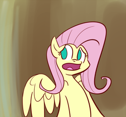 Size: 1000x922 | Tagged: safe, artist:whatsapokemon, fluttershy, pegasus, pony, female, mare, pink mane, solo, yellow coat