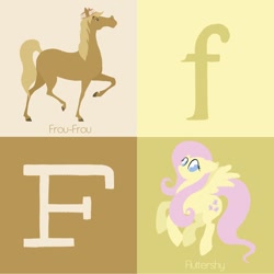 Size: 900x900 | Tagged: safe, artist:citron--vert, fluttershy, pegasus, pony, alphabet, f, female, mare