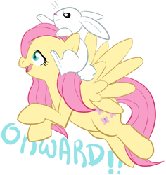 Size: 800x849 | Tagged: safe, artist:clovercoin, angel bunny, fluttershy, pegasus, pony, female, mare, riding