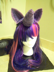 Size: 600x800 | Tagged: safe, artist:kage-01, derpibooru import, twilight sparkle, cosplay, horn, irl, photo, wig