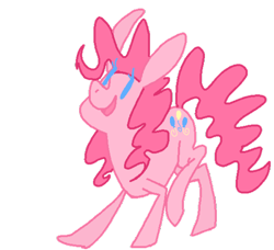Size: 500x455 | Tagged: safe, artist:bootyhooves, pinkie pie, earth pony, pony, female, mare, pink coat, pink mane, simple background, solo, transparent background