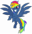 Size: 3000x3200 | Tagged: safe, artist:cheezedoodle96, derpibooru import, evil pie hater dash, rainbow dash, pegasus, pony, secrets and pies, .svg available, evil, fangs, female, flying, grin, looking at you, mare, rearing, simple background, smiling, solo, spread wings, svg, transparent background, vector, wings