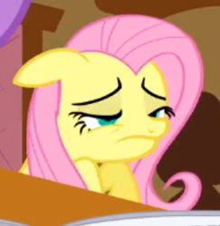 Size: 285x293 | Tagged: safe, screencap, fluttershy, pegasus, pony, female, mare, pink mane, yellow coat