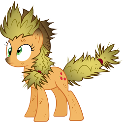 Size: 9972x9911 | Tagged: safe, artist:racefox, applejack, earth pony, pony, apple family reunion, absurd resolution, simple background, solo, transparent background, vector, zapped