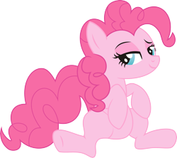 Size: 3340x2965 | Tagged: safe, artist:leopurofriki, pinkie pie, earth pony, pony, female, mare, pink coat, pink mane, simple background, transparent background