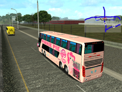 Size: 800x600 | Tagged: safe, artist:rodriguez, pinkie pie, earth pony, pony, 18 wos haulin, female, mare, mod bus, solo