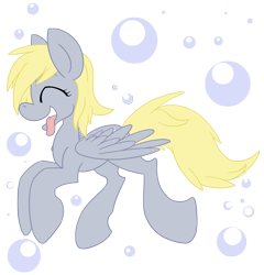 Size: 2400x2500 | Tagged: safe, artist:charlockle, derpy hooves, pegasus, pony, bubble, female, happy, mare, simple background, solo, tongue out, transparent background, vector