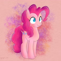 Size: 5000x5000 | Tagged: safe, artist:hidden-cat, pinkie pie, earth pony, pony, absurd resolution, cute, diapinkes, female, mare, no pupils, solo