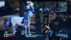 Size: 1366x768 | Tagged: safe, rarity, pony, unicorn, borderlands, borderlands 2, butt stallion, tiny tina's assault on dragon keep