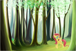 Size: 4496x3000 | Tagged: safe, artist:tgolyi, fluttershy, pegasus, pony, absurd resolution, forest, solo, vector