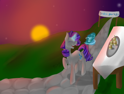 Size: 2100x1600 | Tagged: safe, artist:royalppurpl3, rarity, pony, unicorn, magic, night, solo