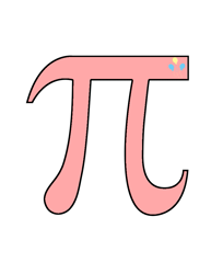 Size: 791x1024 | Tagged: safe, pinkie pie, cutie mark, no pony, pi, rebus, simple background, stupid, white background, π