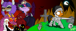 Size: 1280x528 | Tagged: safe, derpibooru import, twilight sparkle, oc, crossover, ghosts and goblins