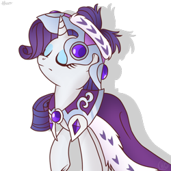 Size: 800x800 | Tagged: safe, artist:akara-art, princess platinum, rarity, pony, unicorn, crown, solo